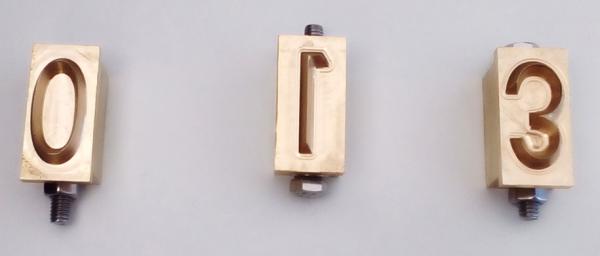 Brandstempel Zahlen